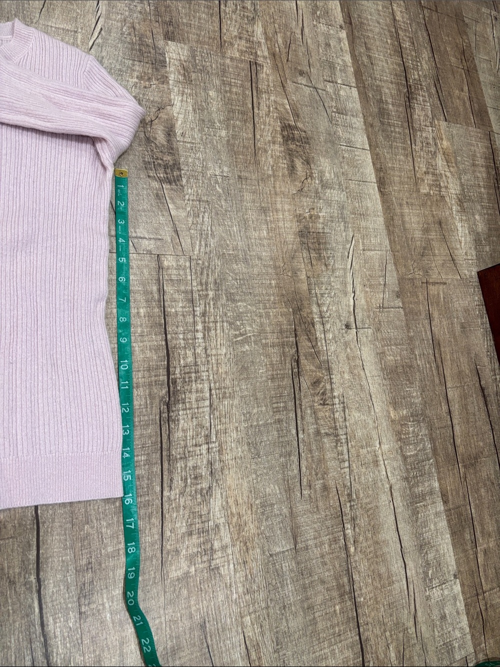 The Cashmere Project Light Pink Ribbed Bell Sleeve Sweater 100% Cashmere - Picture 6 of 7